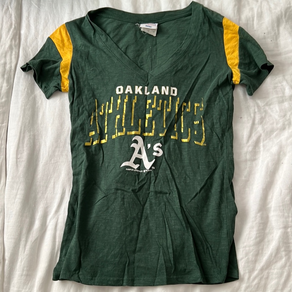 Woman’s Oakland A’s baseball tee